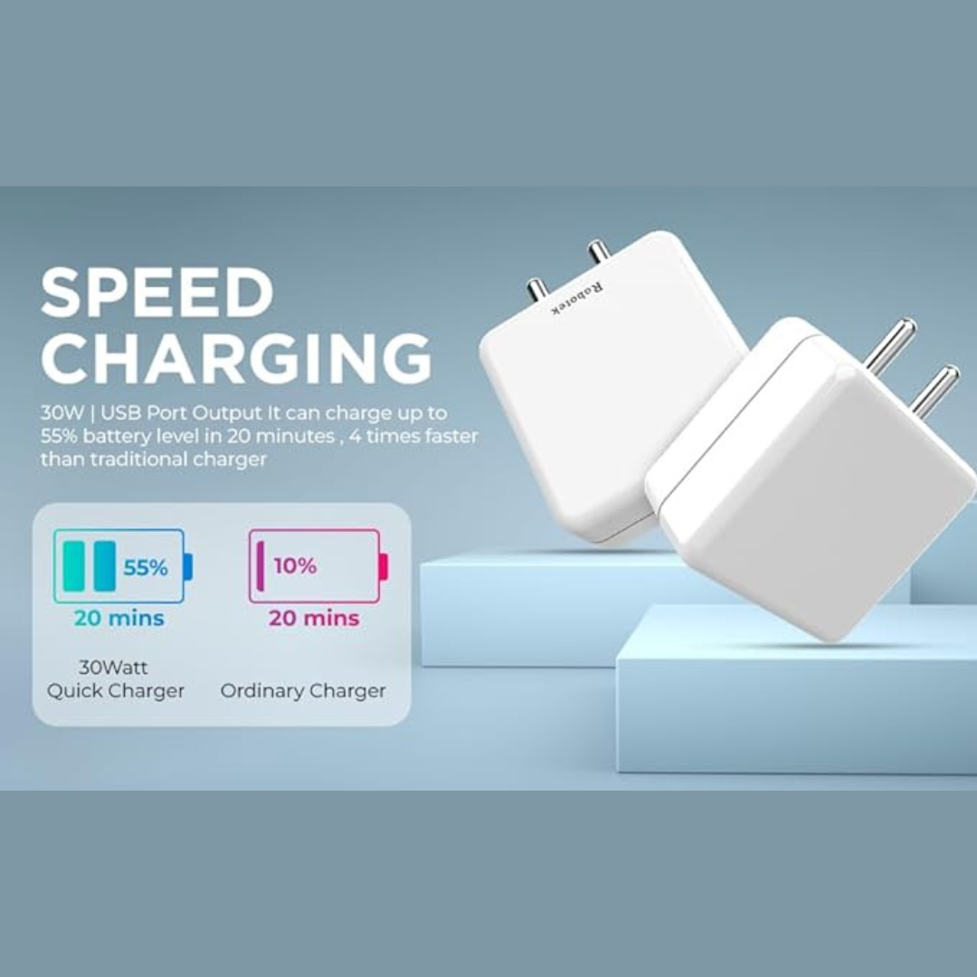 30w FAST CHARGER ROBOTEK TYPE C
