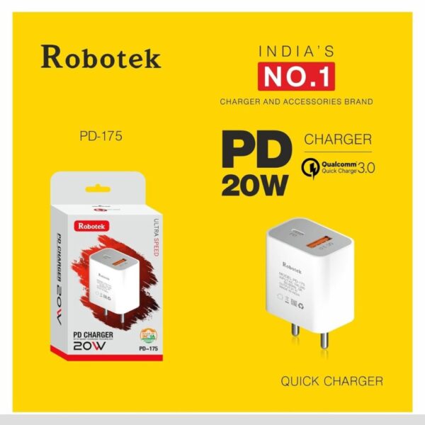 20 W CHARGER TYPE C ROBOTEK PD-175