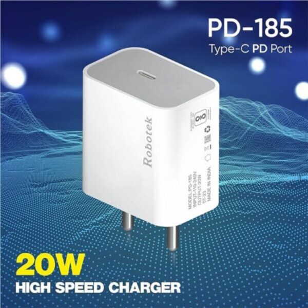 20W TYPE C FAST CHARGER ROBOTEK PD-185