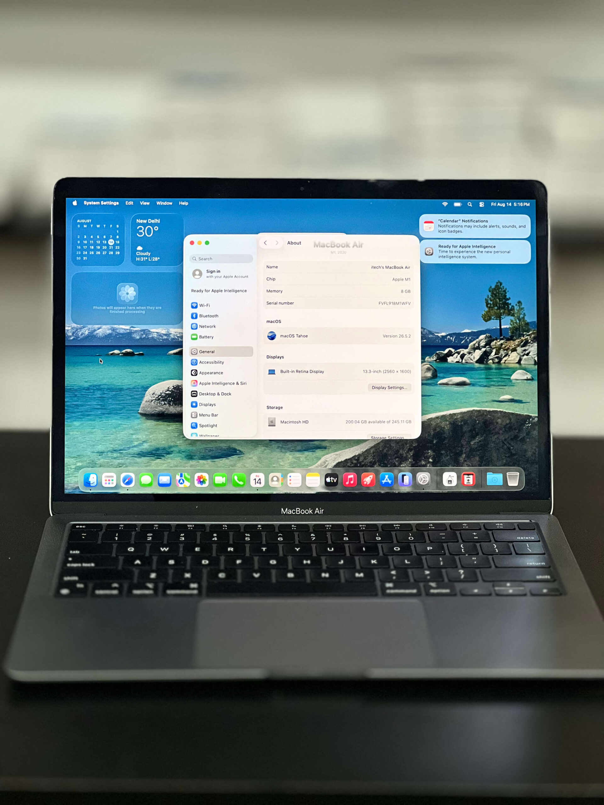 MacBook Air M1 (2020) 13″ A2337 - 8GB RAM / 256GB SSD - Pre-Owned