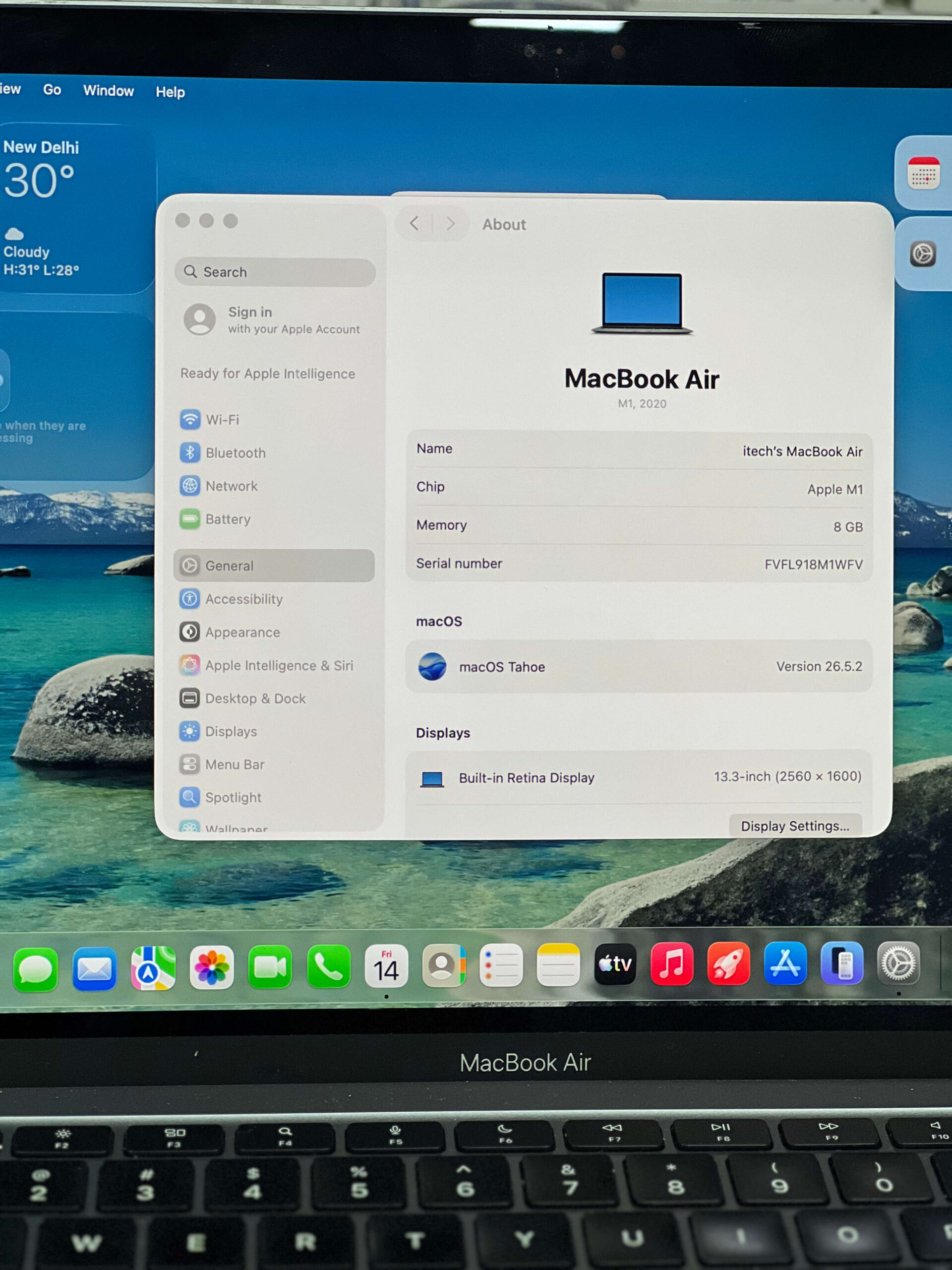 MacBook Air M1 (2020) 13″ A2337 - 8GB RAM / 256GB SSD - Pre-Owned - Image 2