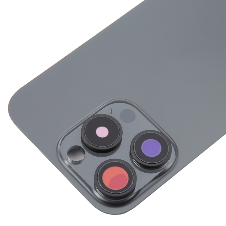 iPhone 16 Pro Max Original Glass Battery Back Cover with Camera Lens Frame(Black) - Image 4