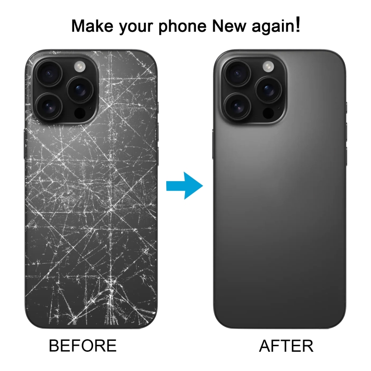iPhone 16 Pro Max Original Glass Battery Back Cover with Camera Lens Frame(Black) - Image 2