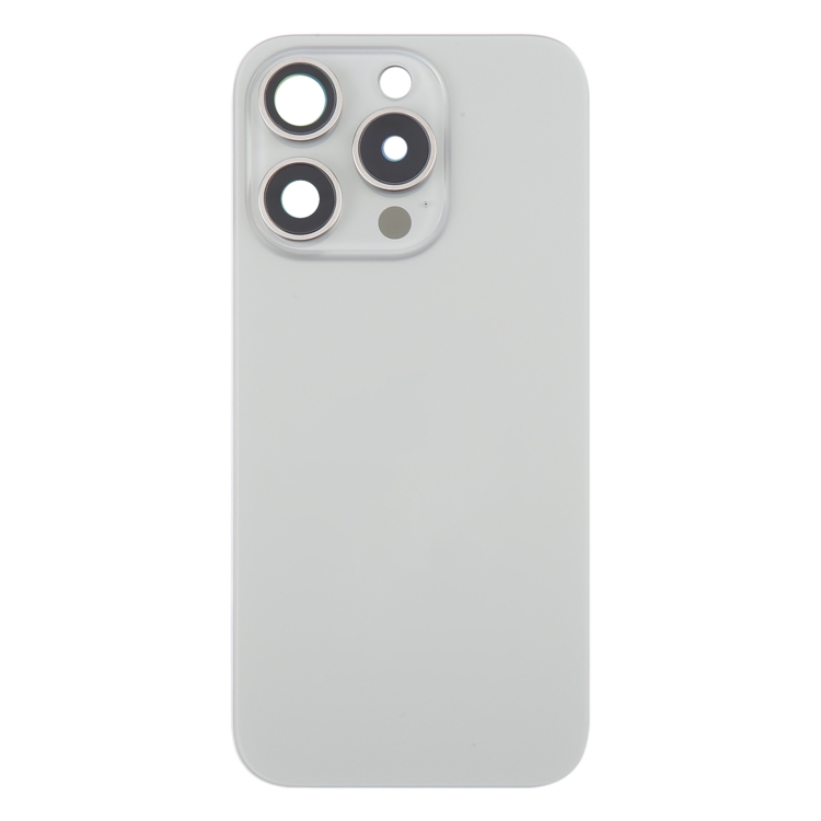 iPhone 16 Pro Max Original Glass Battery Back Cover with Camera Lens Frame + MagSafe Magnet(Silver) - Image 4