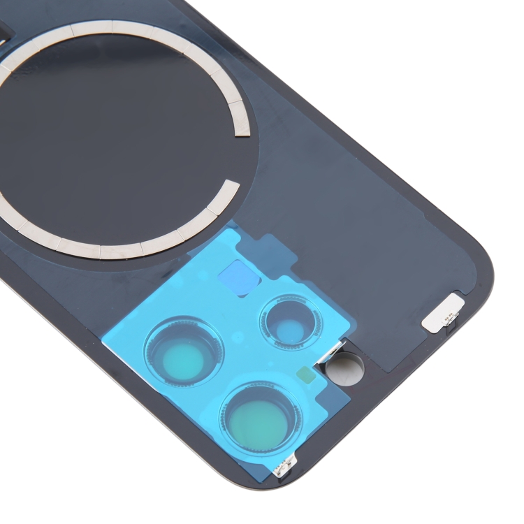 iPhone 16 Pro Max Original Glass Battery Back Cover with Camera Lens Frame + MagSafe Magnet(Silver) - Image 2