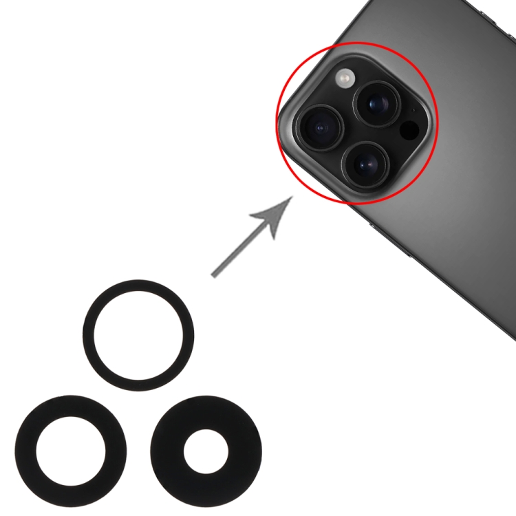 iPhone 16 Pro / 16 Pro Max 3 in 1 Back Camera Lens - Image 2