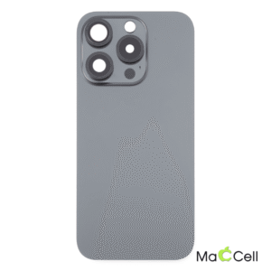 iPhone 16 Pro Max Original Glass Battery Back Cover with Camera Lens Frame(Black)